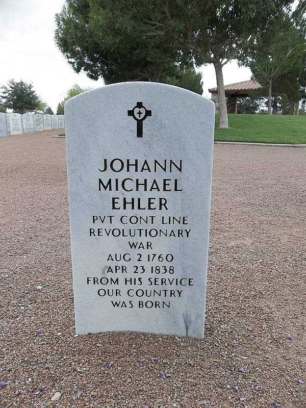 Johann Michael Ehler grave stone