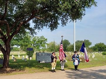 Color Guard at Rosemound Cemetery