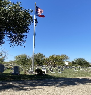 Flagpole at the War Veterans Section